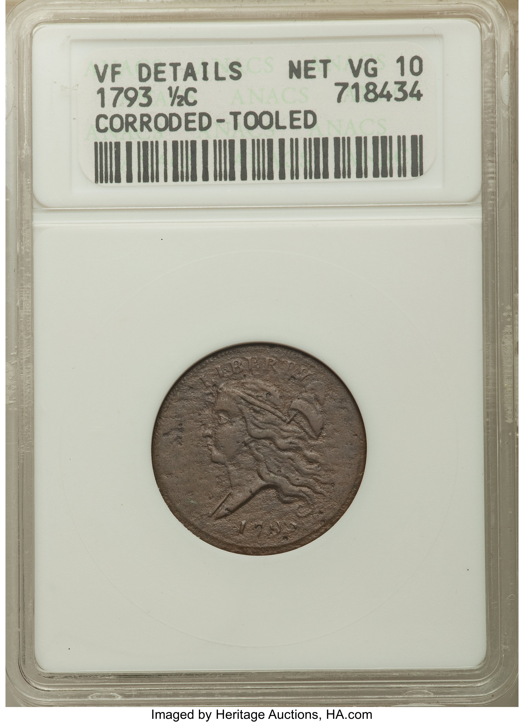 1793 1/2c C-3 MS BN G4 BN thumbnail 17