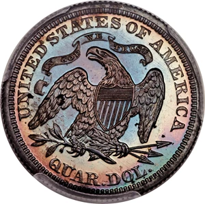 image for: 1871 25C PR65 PCGS. CAC. Briggs 1-A....