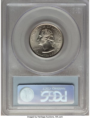 image for: 2003-P 25C Maine MS68 PCGS. PCGS Population: (21/0). NGC Census: (4/0). ...