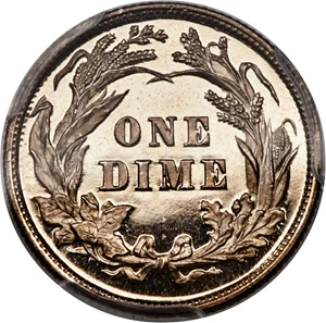 image for: 1899 10C PR67 Deep Cameo PCGS Secure. CAC....