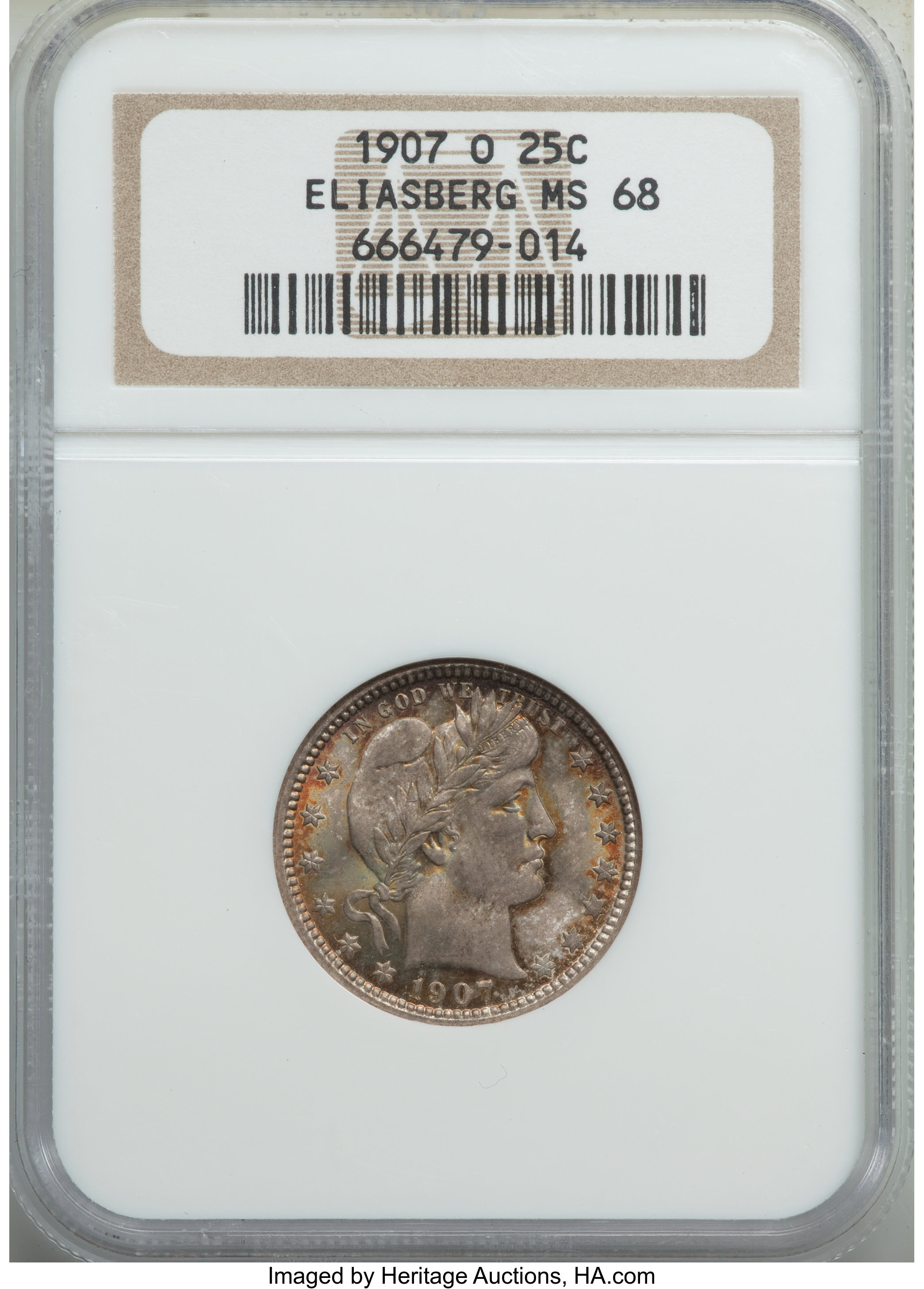 1907-O 25c MS68 thumbnail 4