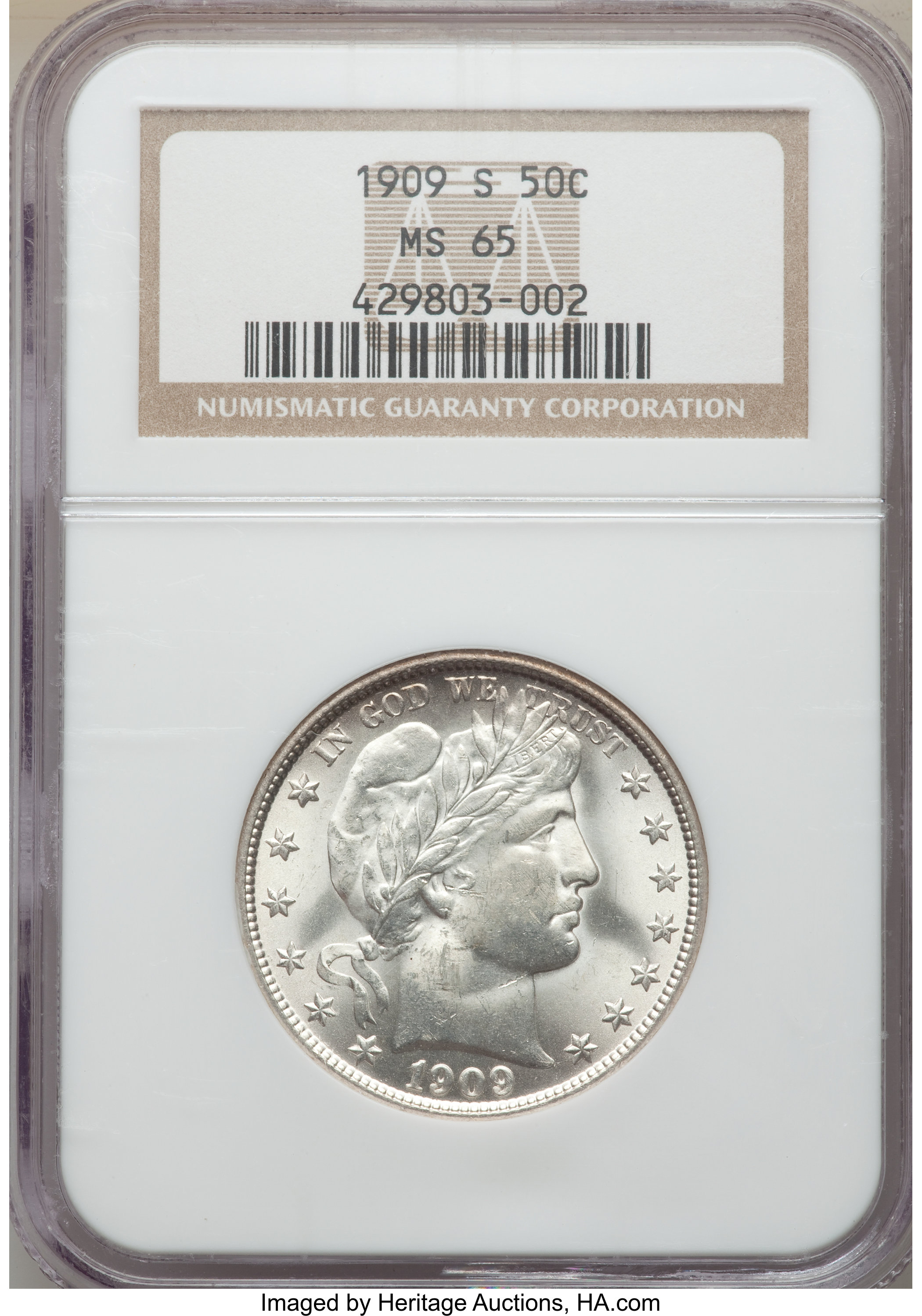 1909-S 50c MS65 thumbnail 4