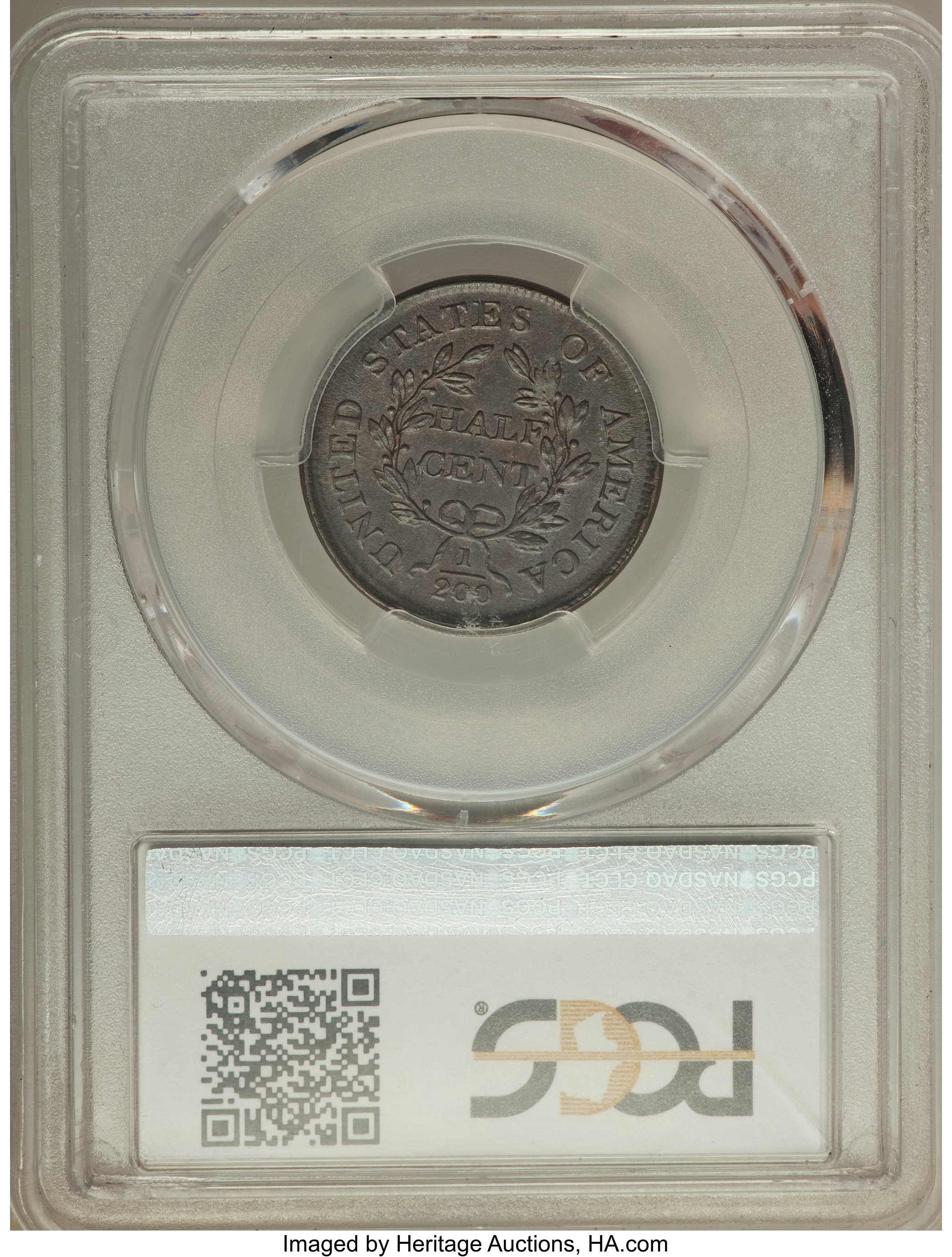 1805 1/2c Small 5, No Stems, C-1 MS BN AU50 BN thumbnail 18
