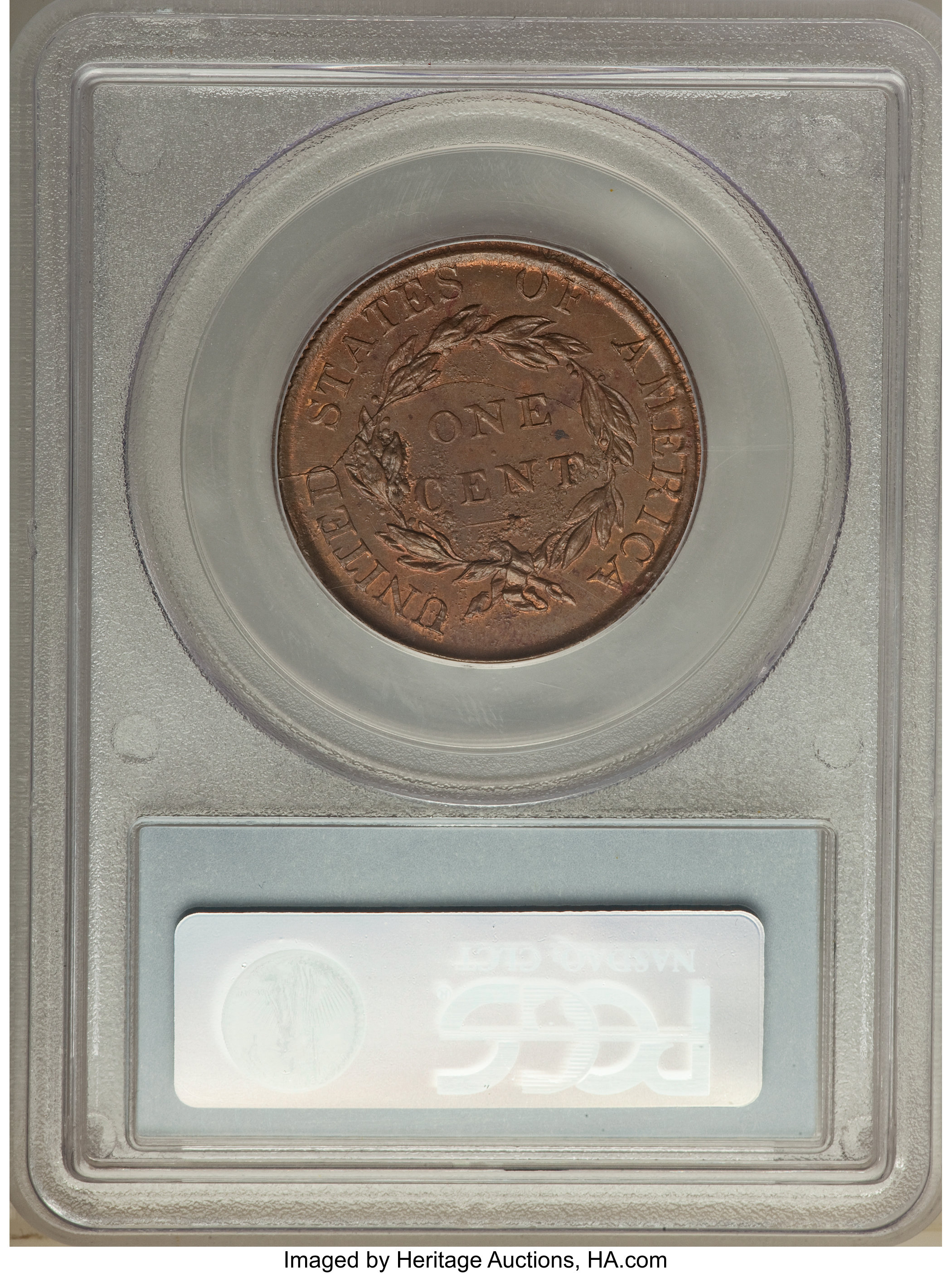 image for: 1823 1C Restrike MS65 Red and Brown PCGS. CAC....
