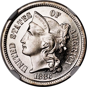 image for: 1886 3CN PR68 NGC....