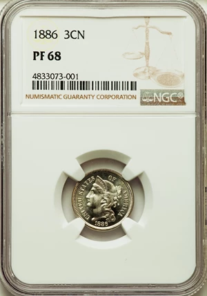 image for: 1886 3CN PR68 NGC....