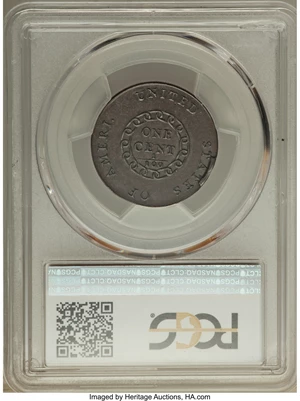 image for: 1793 1C Chain, AMERI., S-1, B-1, R.4, AU55 PCGS Secure. CAC....