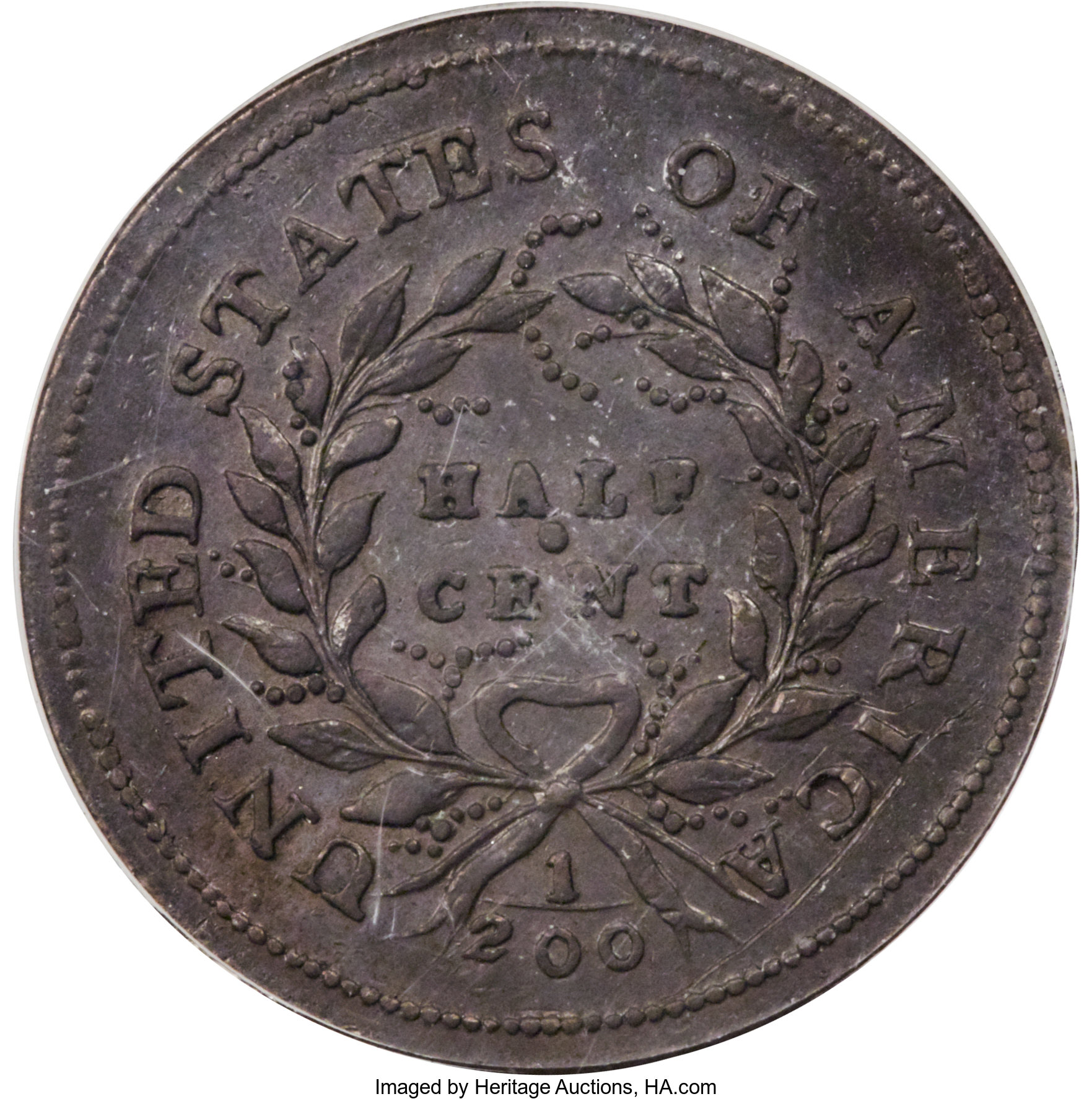 1793 1/2c C-2 MS BN VF35 BN thumbnail 23