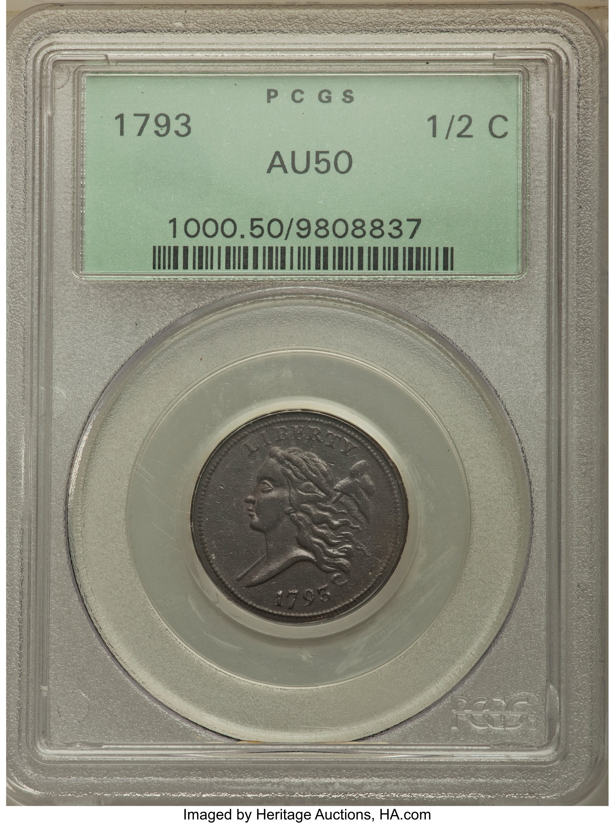 1793 1/2c C-2 MS BN VF35 BN thumbnail 24