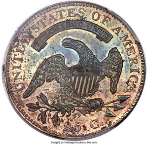 image for: 1827/3 25C Restrike, B-2, High R.6, PR66 PCGS. CAC....