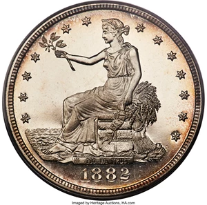 image for: 1882 T$1 PR68 Cameo PCGS. CAC....