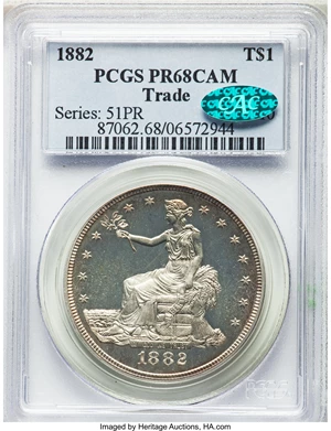 image for: 1882 T$1 PR68 Cameo PCGS. CAC....