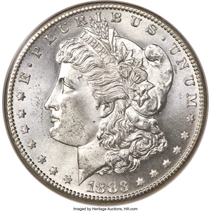 image for: 1883-S $1 MS66 NGC....