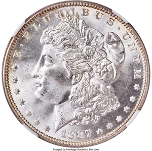 image for: 1887 $1 MS68 NGC....