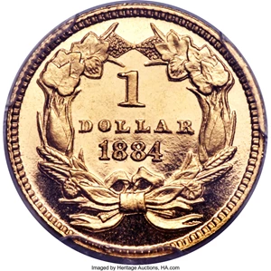 image for: 1884 G$1 PR66 Cameo PCGS. CAC....