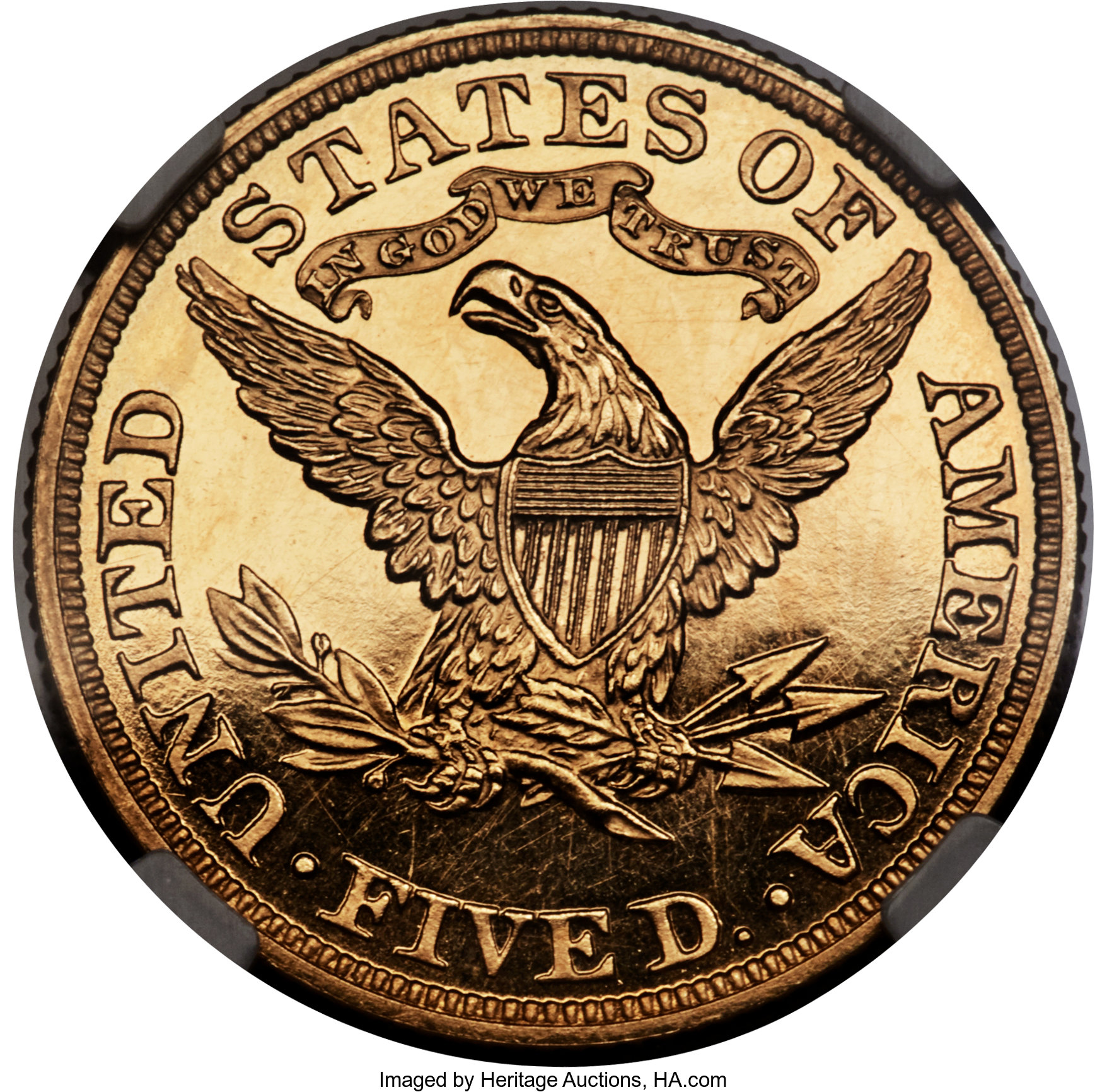 image for: 1897 $5 PR63 Cameo NGC. CAC....