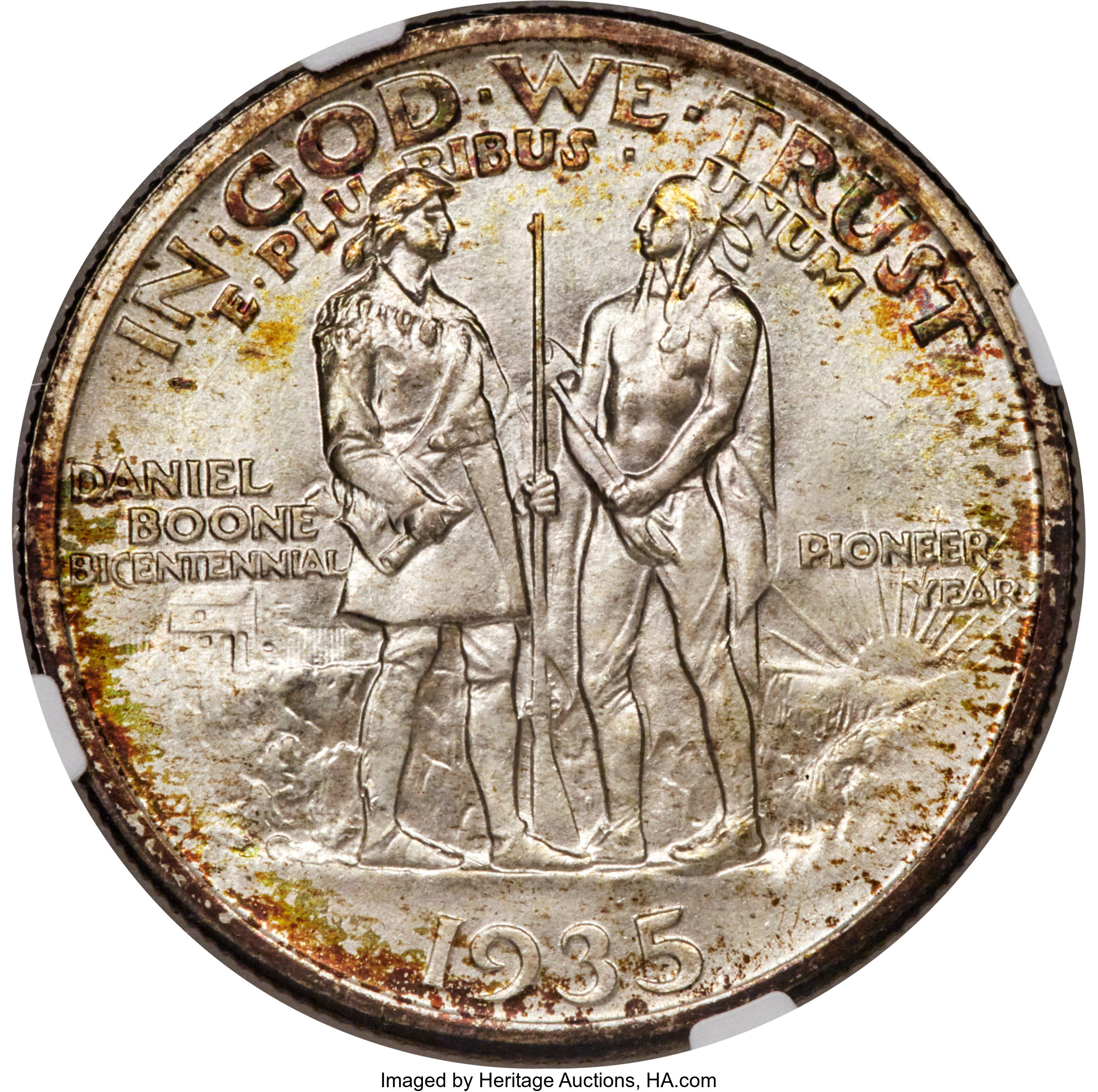 1935 50c Boone MS68 CAC thumbnail 7
