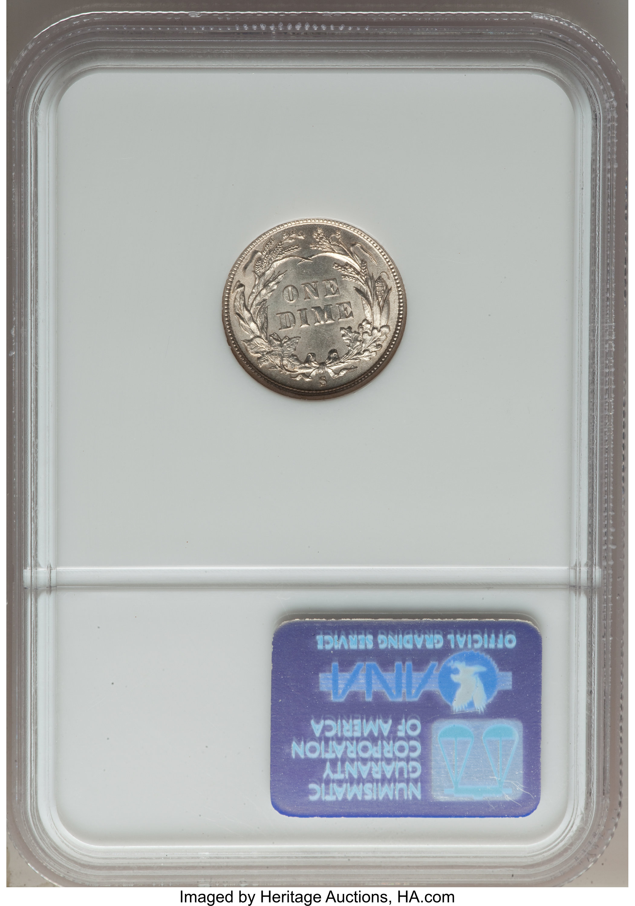 1892-S 10c MS63 thumbnail 2