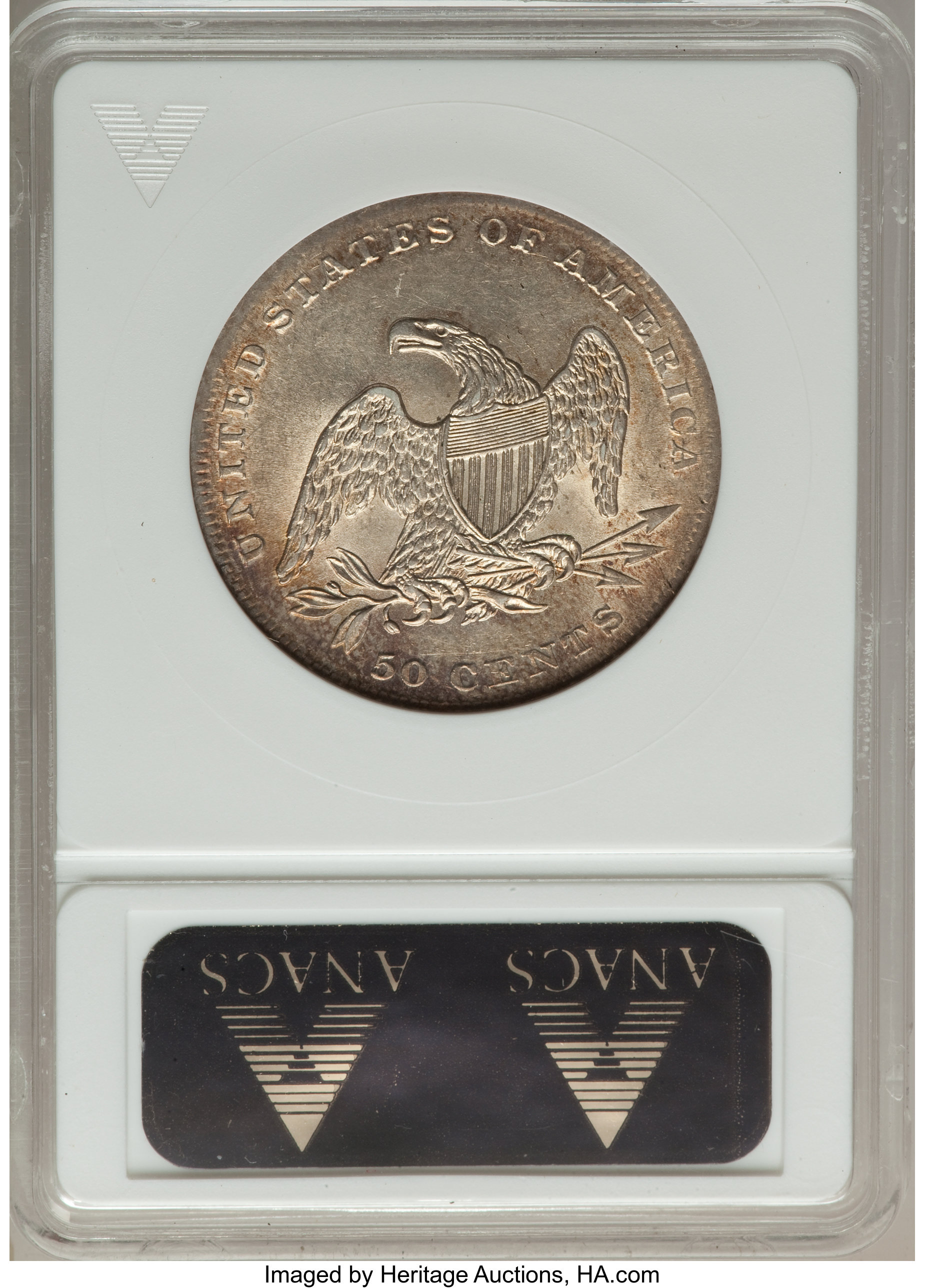 1837 50c Reeded Edge MS60 thumbnail 2