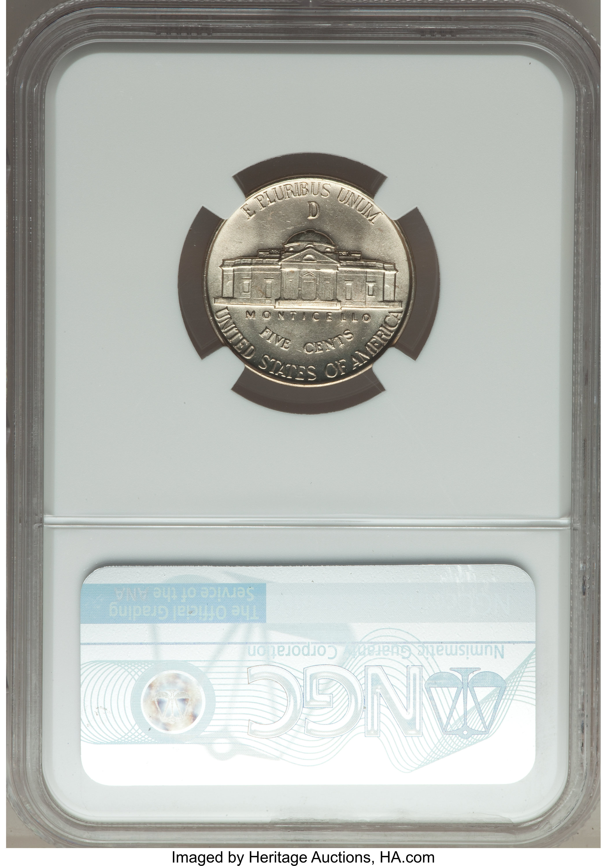 1944-D 5c Silver MS FS MS65 FS CAC thumbnail 4