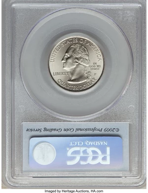 image for: 2009-P 25C American Samoa, Satin Finish SP69 PCGS. This lot will also include the following: 2009-D 25C American Samoa, ... (Total: 2 coins)