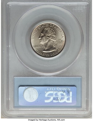 image for: 2009-P 25C U.S. Virgin Islands, Satin Finish SP69 PCGS Secure. This lot will also include the following: 2009-D 25C U.S.... (Total: 2 coins)