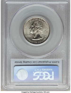 image for: 2009-P 25C Northern Mariana Islands, Satin Finish SP69 PCGS. This lot will also include the following: 2009-D 25C Northe... (Total: 2 coins)