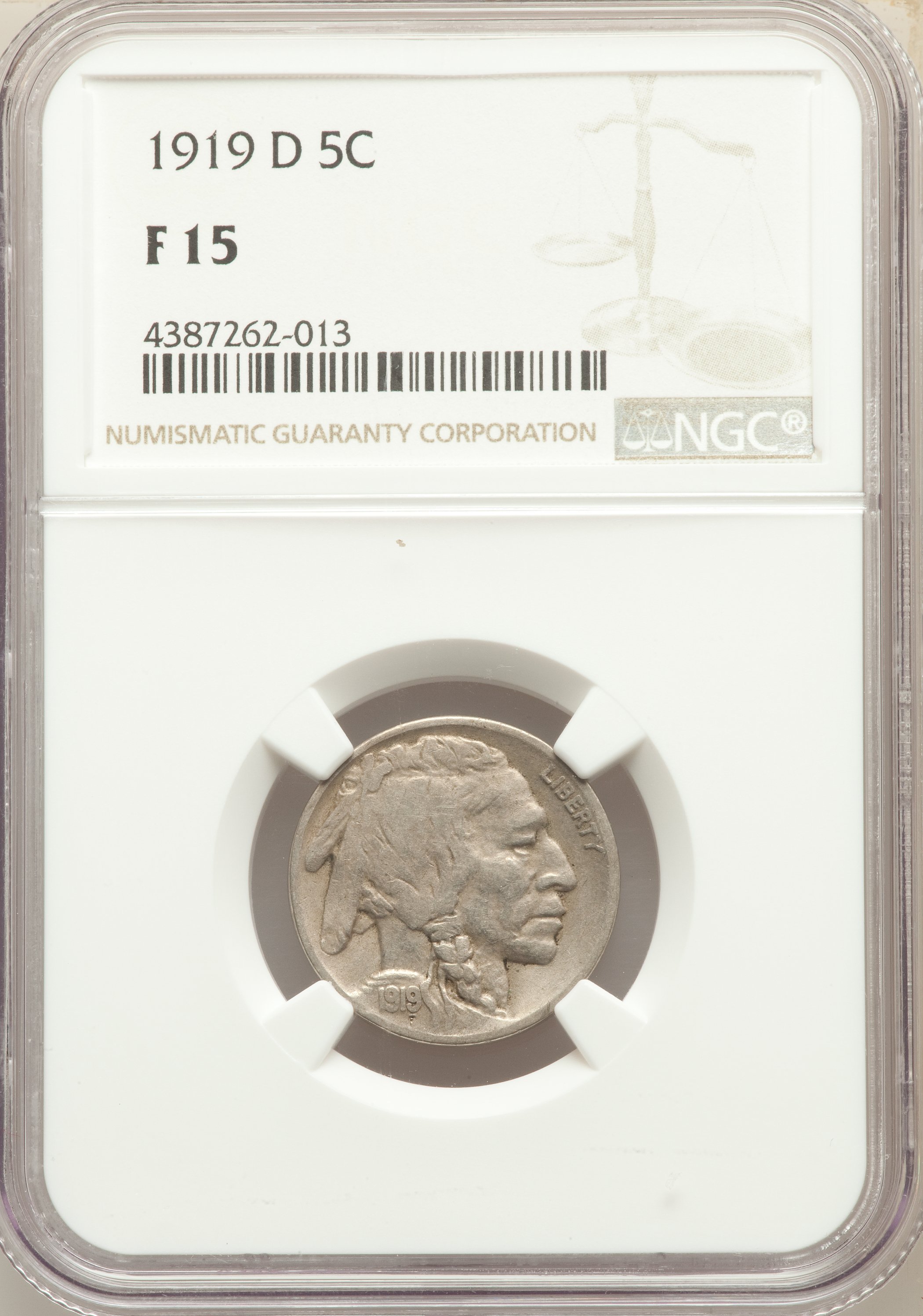 1919-D 5c AG3 CAC thumbnail 9