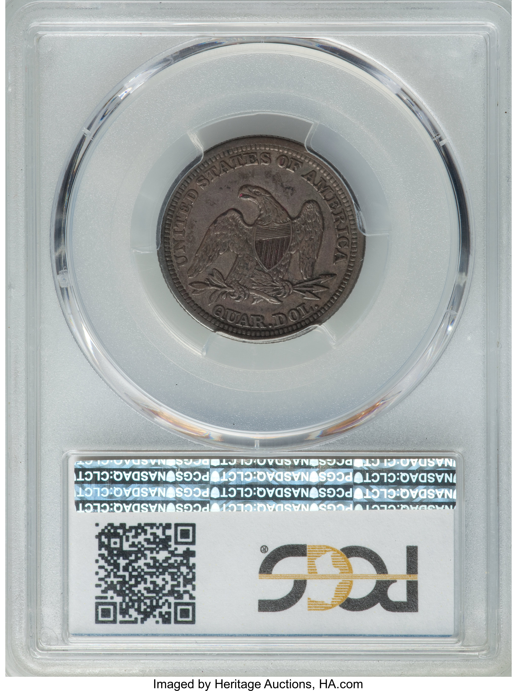 1893 25c VF20 CAC thumbnail 2