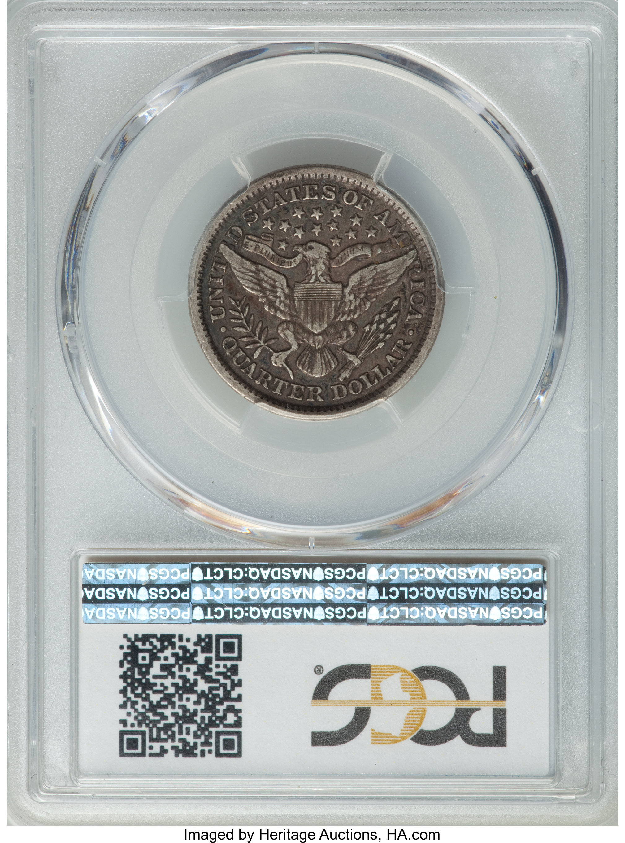 1893 25c VF20 CAC thumbnail 3