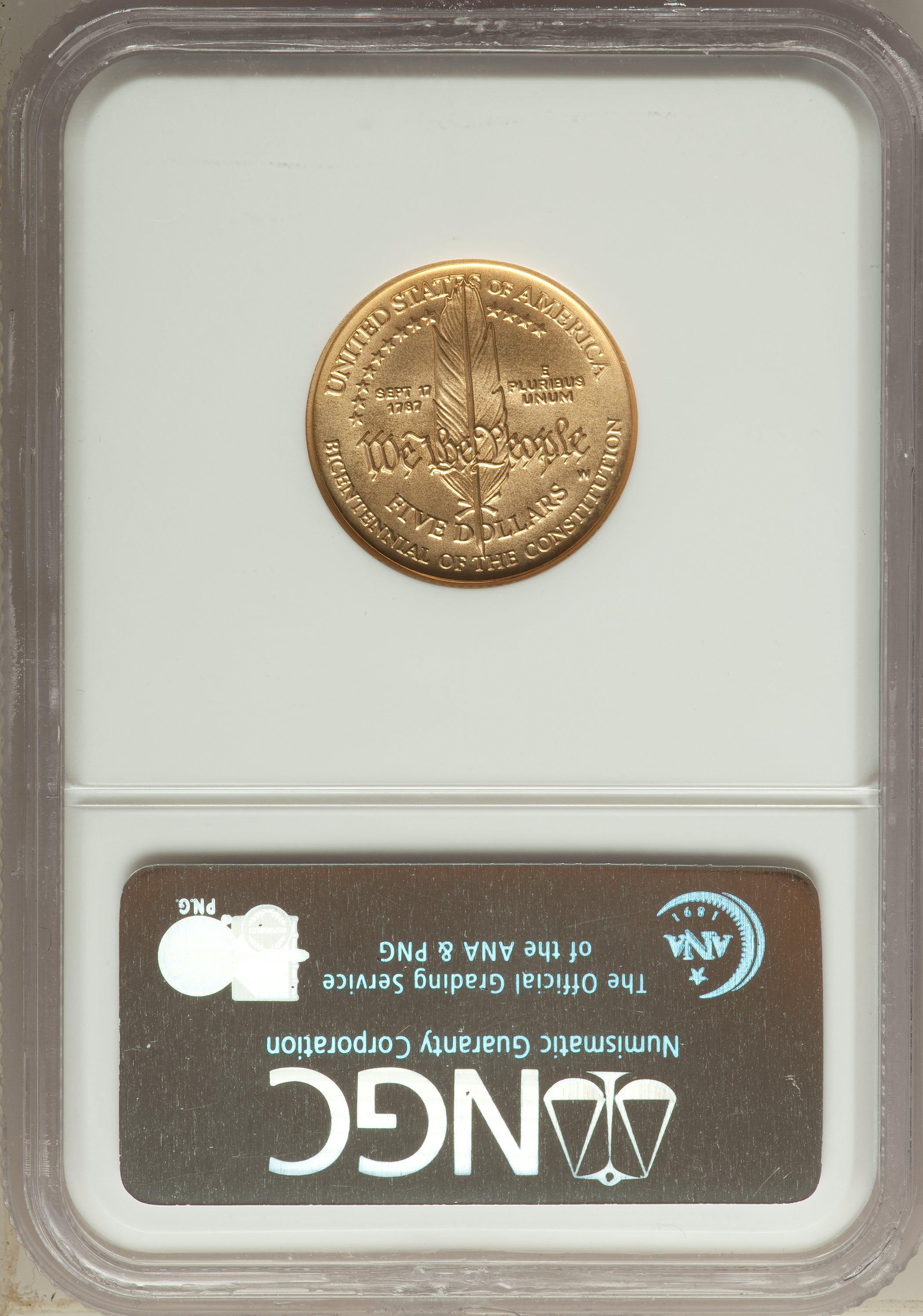 1987-W G$5  Constitution Bicentennial MS70 thumbnail 22