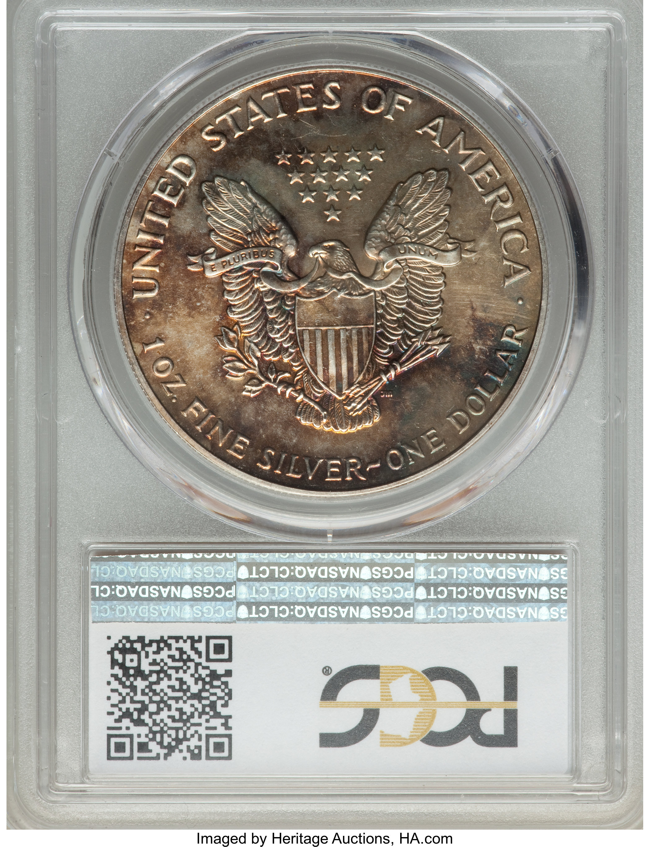 1993 $1  Silver Eagle MS63 CAC thumbnail 6