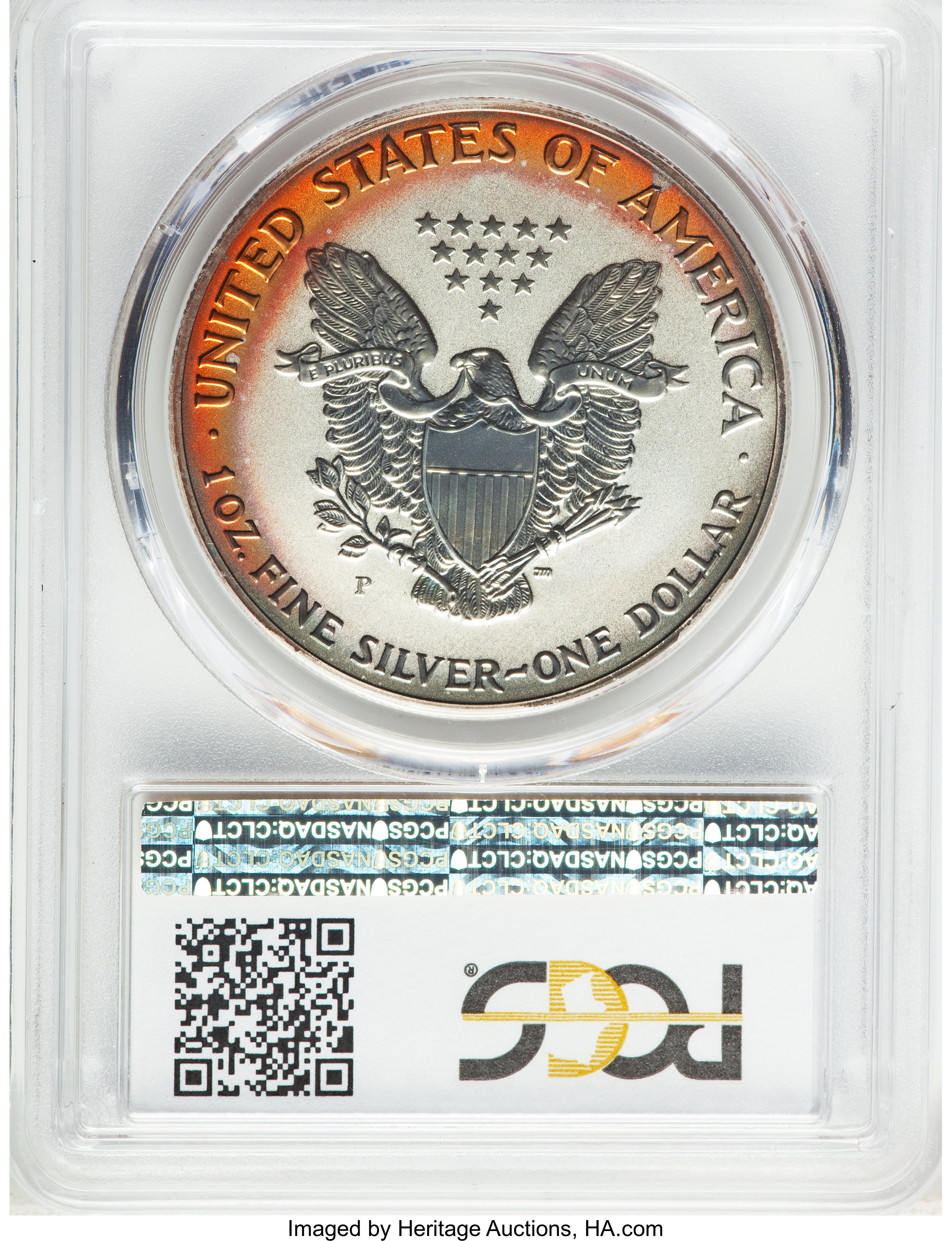 2006-P $1  Silver Eagle, Reverse Proof PR65 CAC thumbnail 16