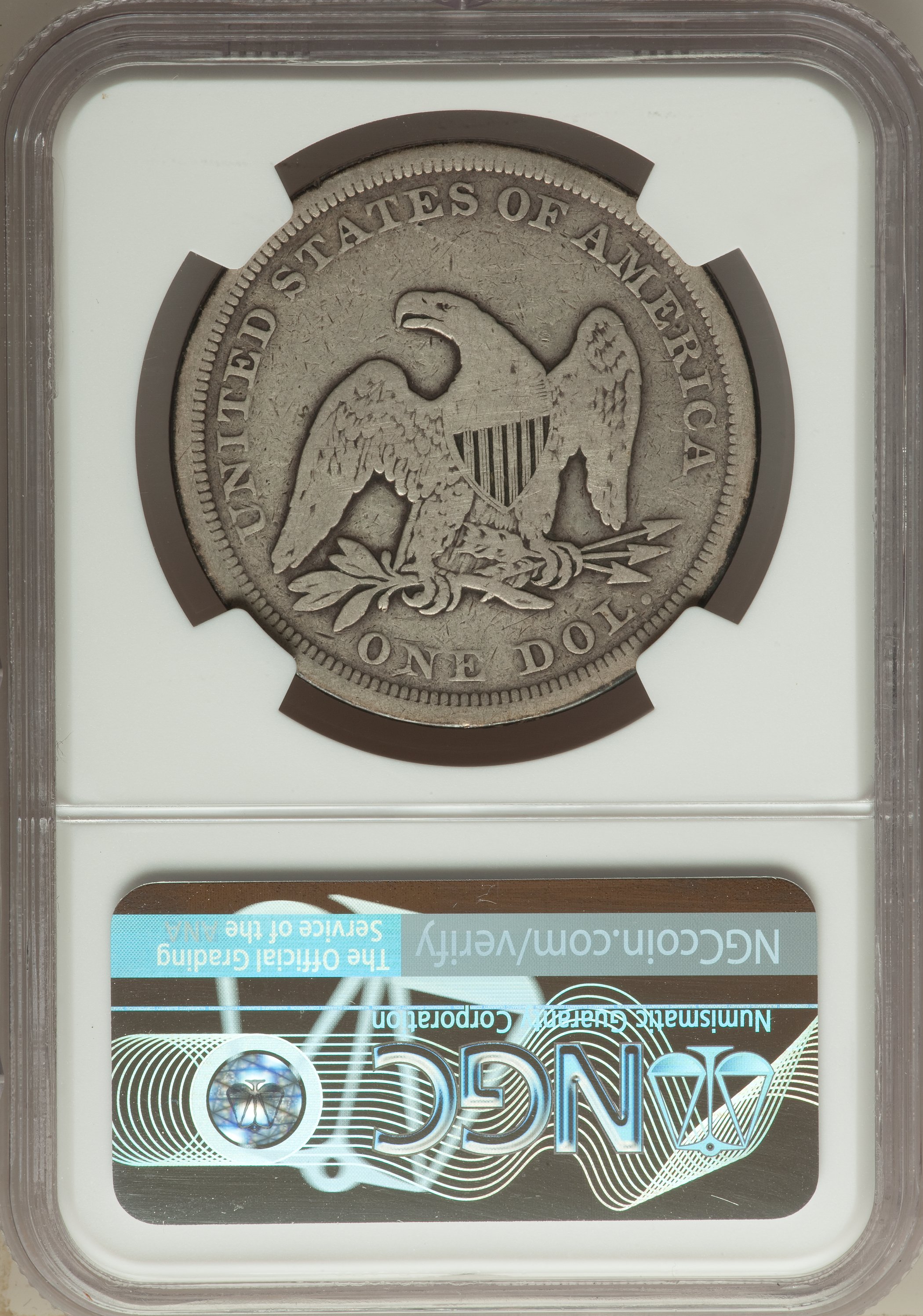 1843 $1 AG3 CAC thumbnail 10