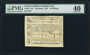 image for: North Carolina December, 1768 40s PMG Extremely Fine 40....