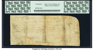 image for: Virginia September 1, 1775 £5 PCGS Fine 15....