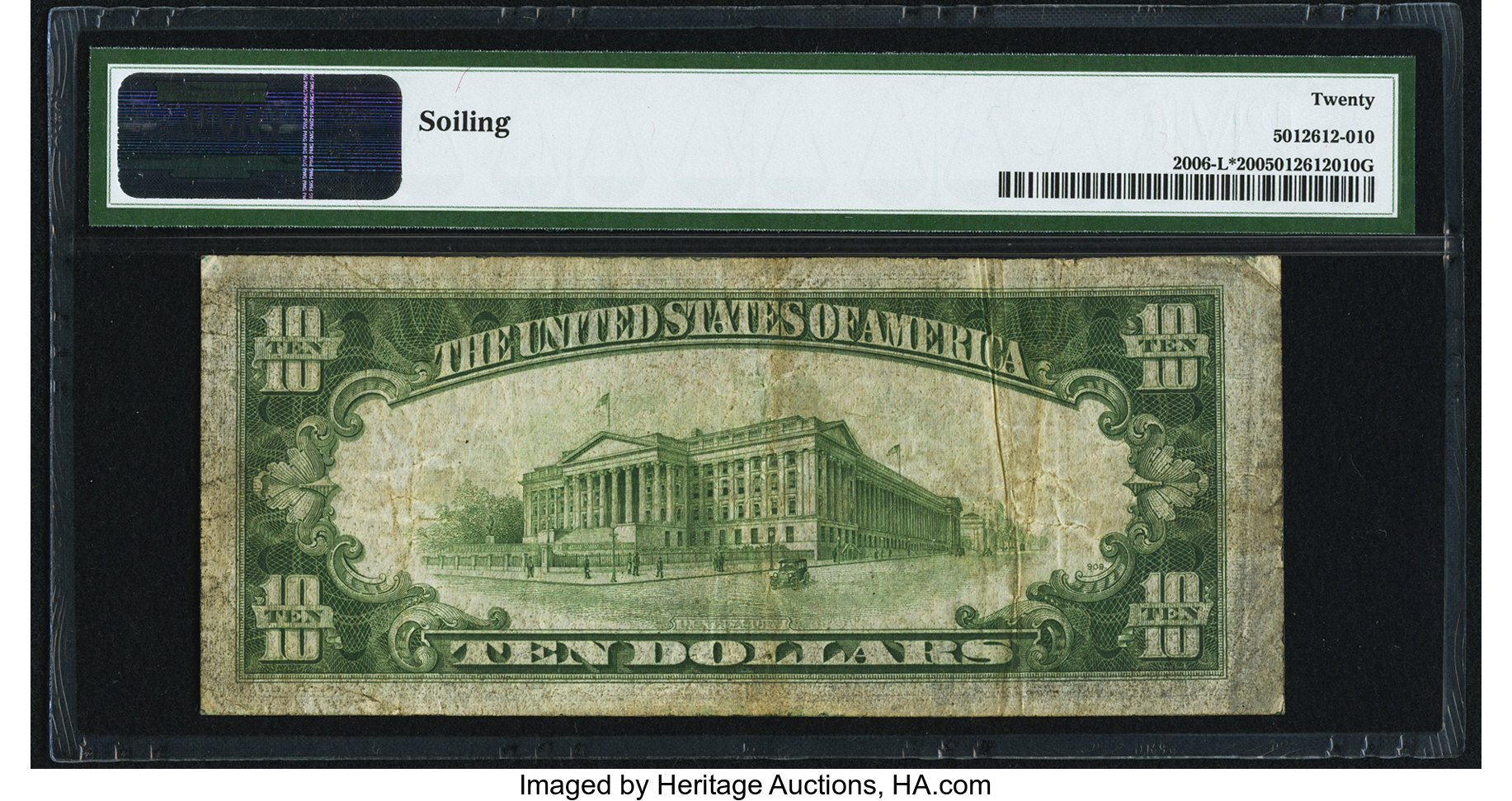 image for: Fr. 2006-L* $10 1934A Federal Reserve Star Note. PMG Very Fine 20....