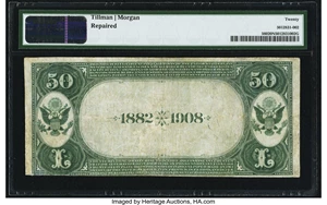 image for: San Jose, CA - $50 1882 Date Back Fr. 560 The First NB Ch. # (P)2158 PMG Very Fine 20 Net....
