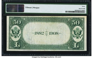 image for: Belleville, IL - $50 1882 Date Back Fr. 560 The First NB Ch. # (M)2154 PMG Very Fine 30....