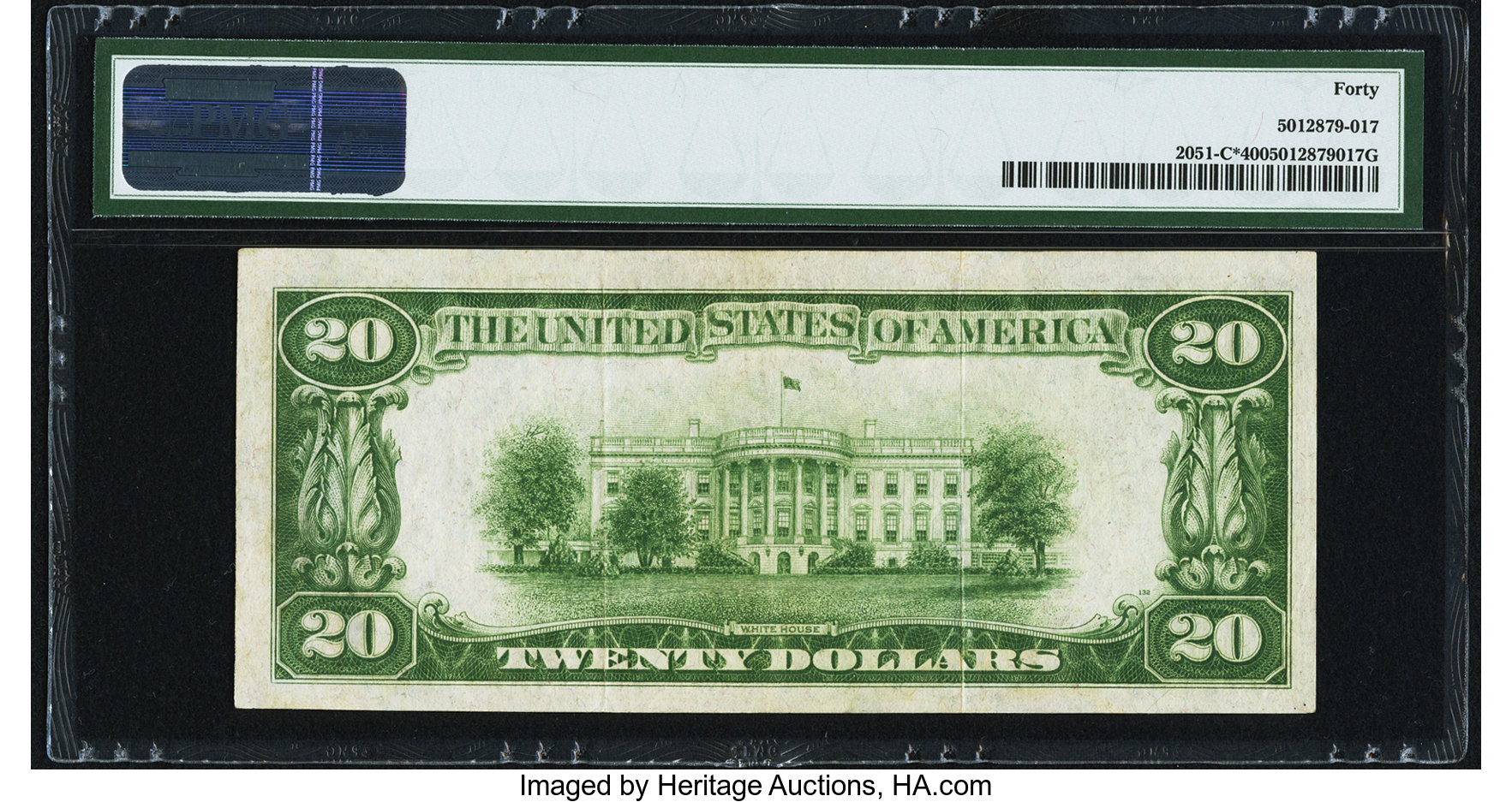 image for: Fr. 2051-C* $20 1928A Federal Reserve Note. PMG Extremely Fine 40....