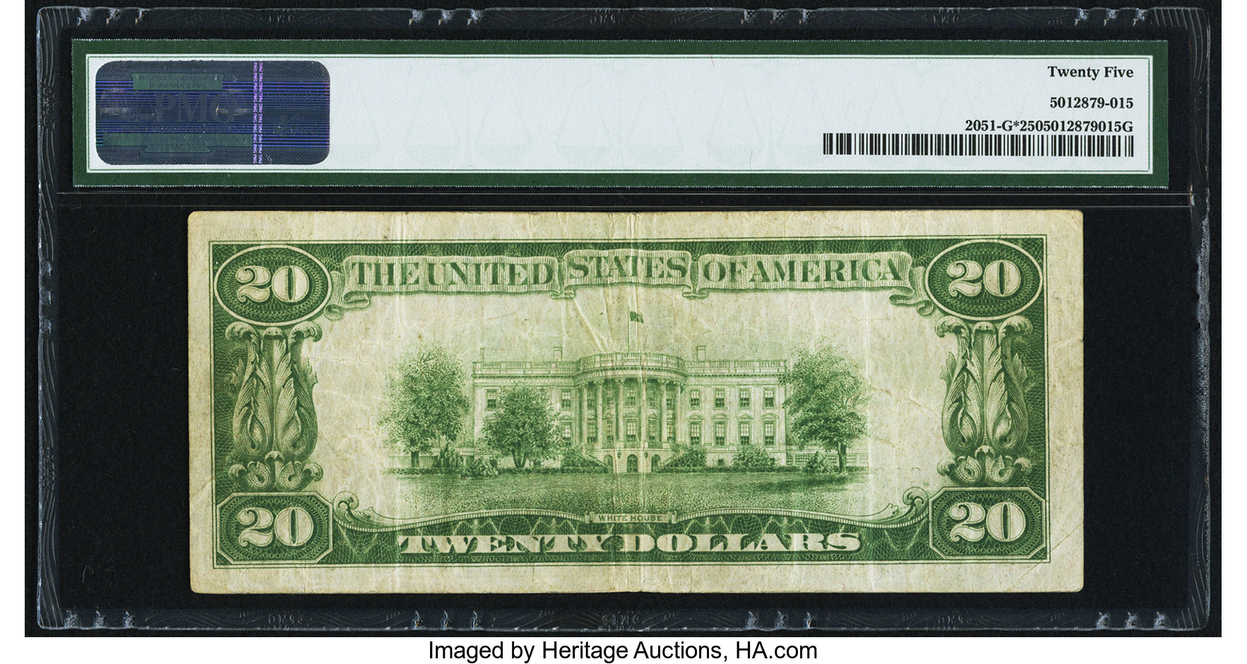 image for: Fr. 2051-G* $20 1928A Federal Reserve Note. PMG Very Fine 25....