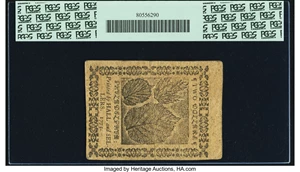 image for: Continental Currency May 10, 1775 $2 PCGS Extremely Fine 45....