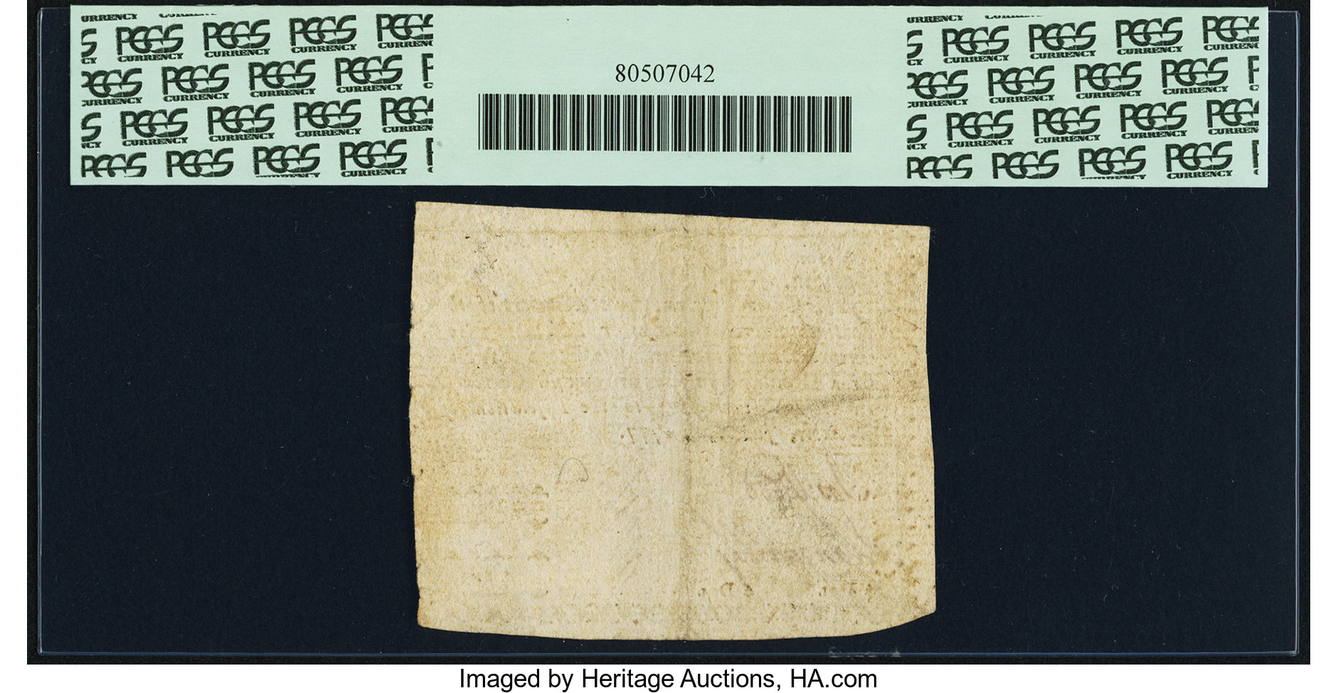 image for: Georgia June 8, 1777 $4/5 PCGS Extremely Fine 40....