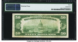 image for: Fr. 2100-C* $50 1928 Federal Reserve Note. PMG Very Fine 30....