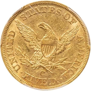 image for: $5 1846-C PCGS AU55+ CAC