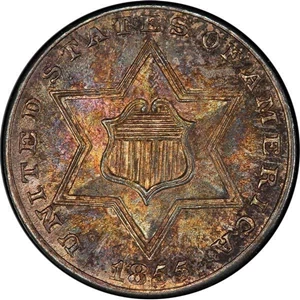 image for: 3CS 1855 PCGS MS66 CAC