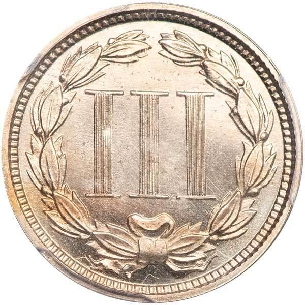 image for: 3CN 1874 PCGS PR64 DCAM