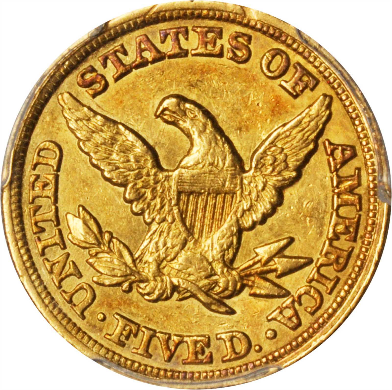 image for: 1850-C Liberty Head Half Eagle. Weak C. AU-53 (PCGS).