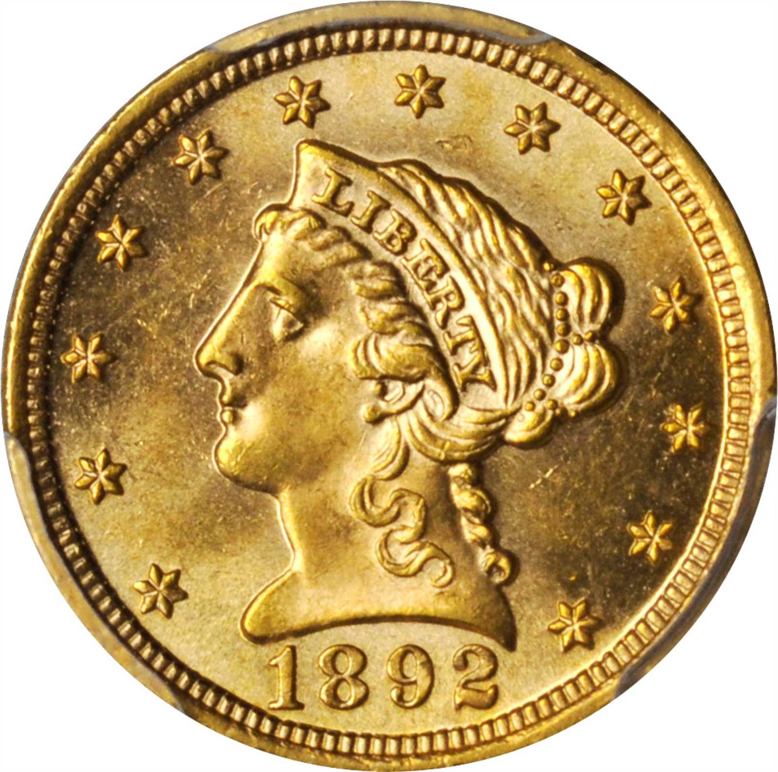 image for: 1892 Liberty Head Quarter Eagle. MS-65 (PCGS).