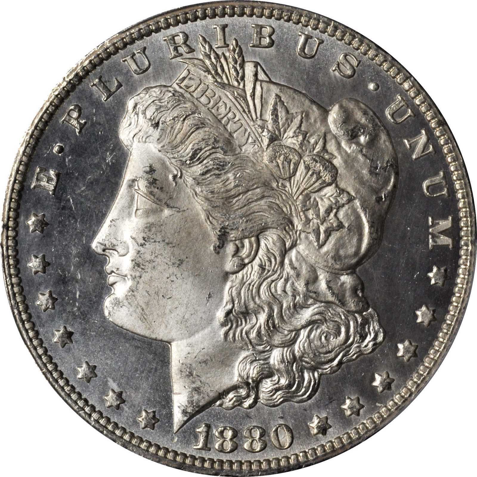 image for: 1880/79-CC Morgan Silver Dollar. VAM-4. Top 100 Variety. Reverse of 1878. MS-65+ PL (PCGS).